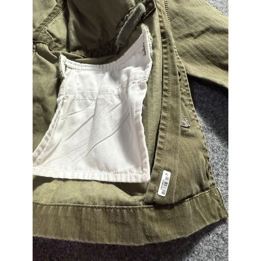 Polo Ralph Lauren Boys Kids Green Cotton Patch Field Coat Jacket Size 7 Military